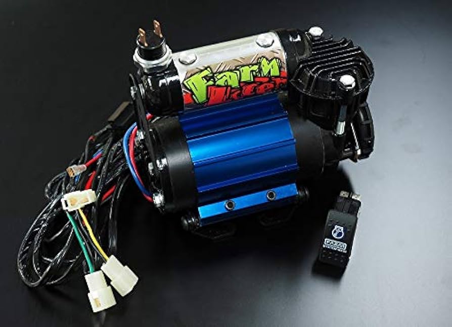 エアコンプレッサー 12V エアロッカー ジムニー JA JB 全国送料無料 ジムニー エアロッカー フロント用 新品未使用 日本発送JA11